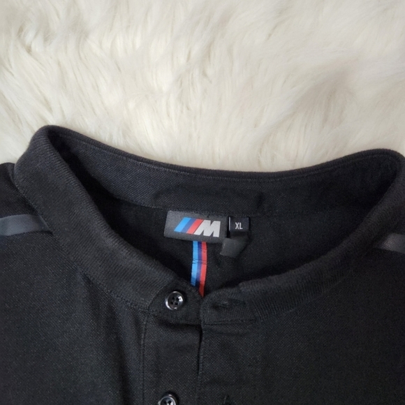 Mens Black BMW MSport Polo (XL) - Picture 6 of 8